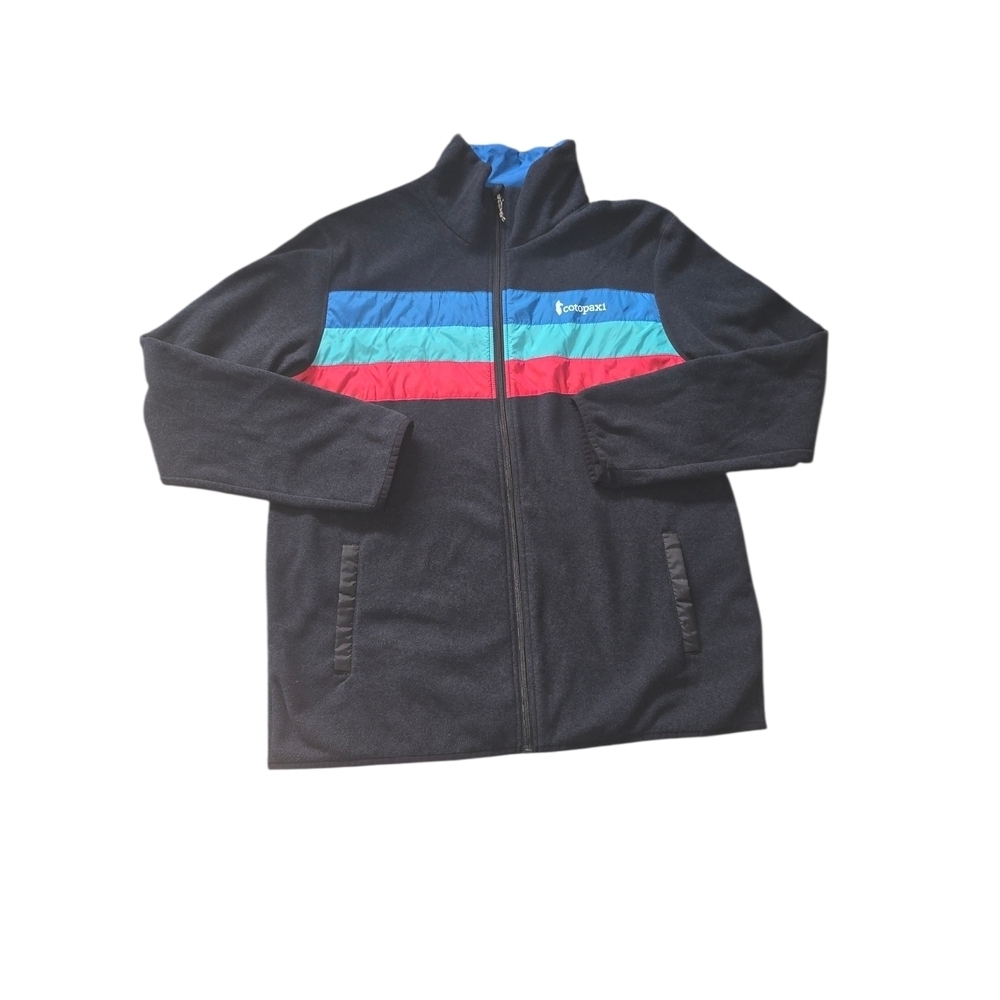 Cotopaxi Men's Teca Fleece Jacket Full Zip MXL Dark Blue Gray Cabincore